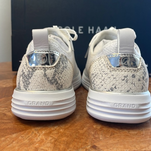 NIB  Cole Haan | Optic White Snake Grandsport Sneaker ZL840 - Picture 4 of 14